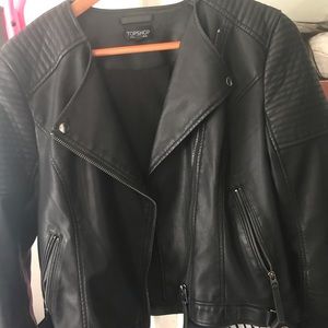 TOPSHOP leather jacket Moto jacket